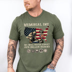 Memorial Day We Will Never Forget - Military Unisex Crewneck T-Shirt Sweatshirt Hoodie