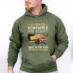 Always Remember Our Heroes - Military Unisex Crewneck T-Shirt Sweatshirt Hoodie