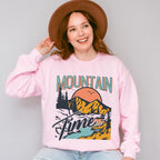 Mountain Time Design - Outdoor Unisex Crewneck T-Shirt Sweatshirt Hoodie