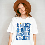 Eight Nights Blue Candle Design - Hanukkah Unisex Crewneck T-Shirt Sweatshirt Hoodie