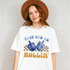 They See Me Rollin' - Hanukkah Unisex Crewneck T-Shirt Sweatshirt Hoodie