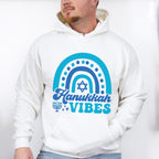 Hanukkah Vibes Rainbow - Hanukkah Unisex Crewneck T-Shirt Sweatshirt Hoodie