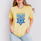 Candles Star Heart - Hanukkah Unisex Crewneck T-Shirt Sweatshirt Hoodie