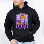 Arches National Park Colorful Design - National Parks Unisex Crewneck T-Shirt Sweatshirt Hoodie