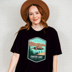 Crater Lake National Park Colorful Design - National Parks Unisex Crewneck T-Shirt Sweatshirt Hoodie