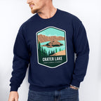 Crater Lake National Park Colorful Design - National Parks Unisex Crewneck T-Shirt Sweatshirt Hoodie