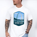 Gateway Arch National Park Colorful Design - National Parks Unisex Crewneck T-Shirt Sweatshirt Hoodie