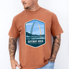 Gateway Arch National Park Colorful Design - National Parks Unisex Crewneck T-Shirt Sweatshirt Hoodie