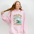 High Tides Good Vibes Design - Summer Theme Unisex Crewneck T-Shirt Sweatshirt Hoodie