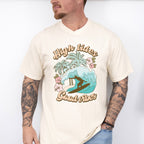 High Tides Good Vibes Design - Summer Theme Unisex Crewneck T-Shirt Sweatshirt Hoodie