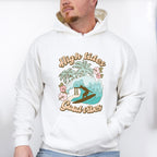 High Tides Good Vibes Design - Summer Theme Unisex Crewneck T-Shirt Sweatshirt Hoodie