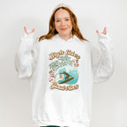 High Tides Good Vibes Design - Summer Theme Unisex Crewneck T-Shirt Sweatshirt Hoodie
