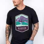 Glacier National Park Colorful Design - National Parks Unisex Crewneck T-Shirt Sweatshirt Hoodie