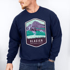 Glacier National Park Colorful Design - National Parks Unisex Crewneck T-Shirt Sweatshirt Hoodie