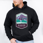Glacier National Park Colorful Design - National Parks Unisex Crewneck T-Shirt Sweatshirt Hoodie