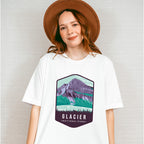 Glacier National Park Colorful Design - National Parks Unisex Crewneck T-Shirt Sweatshirt Hoodie