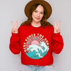 Here Comes The Sun Design - Summer Theme Unisex Crewneck T-Shirt Sweatshirt Hoodie