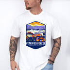 Petrified Forest National Park Blue Design - National Parks Unisex Crewneck T-Shirt Sweatshirt Hoodie