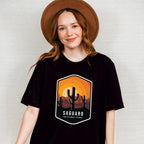 Saguaro National Park Colorful Design - National Parks Unisex Crewneck T-Shirt Sweatshirt Hoodie