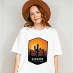 Saguaro National Park Colorful Design - National Parks Unisex Crewneck T-Shirt Sweatshirt Hoodie