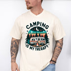 Camping is My Therapy Design - Camping Unisex Crewneck T-Shirt Sweatshirt Hoodie