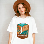 Yellowstone National Park Colorful Design - National Parks Unisex Crewneck T-Shirt Sweatshirt Hoodie