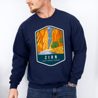 Zion National Park Colorful Design - National Parks Unisex Crewneck T-Shirt Sweatshirt Hoodie