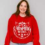 Camping Besties Design - Camping Unisex Crewneck T-Shirt Sweatshirt Hoodie