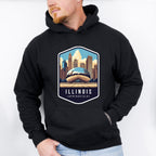 Illinois Springfield - States & Cities Unisex Crewneck T-Shirt Sweatshirt Hoodie