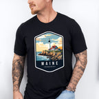 Maine Augusta - States & Cities Unisex Crewneck T-Shirt Sweatshirt Hoodie