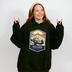 Indiana, Indianapolis - States & Cities Unisex Crewneck T-Shirt Sweatshirt Hoodie