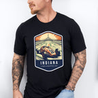 Indiana, Indianapolis - States & Cities Unisex Crewneck T-Shirt Sweatshirt Hoodie