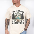 Life Is Better By The Camping Design - Camping Unisex Crewneck T-Shirt Sweatshirt Hoodie