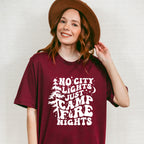 No City Lights Just Camp Fire Nights Design - Camping Unisex Crewneck T-Shirt Sweatshirt Hoodie