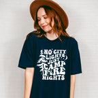 No City Lights Just Camp Fire Nights Design - Camping Unisex Crewneck T-Shirt Sweatshirt Hoodie