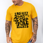 No City Lights Just Camp Fire Nights Design - Camping Unisex Crewneck T-Shirt Sweatshirt Hoodie