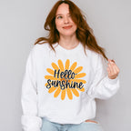 Hello Sunshine Yellow Flower - Spring Unisex Crewneck T-Shirt Sweatshirt Hoodie