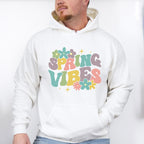 Spring Vibes Retro Flowers - Spring Unisex Crewneck T-Shirt Sweatshirt Hoodie