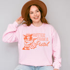 Hotter Than A Pistol - Cowgirl Unisex Crewneck T-Shirt Sweatshirt Hoodie