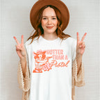 Hotter Than A Pistol - Cowgirl Unisex Crewneck T-Shirt Sweatshirt Hoodie