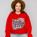 In My Cowgirl Era Pink Boots And Hat - Cowgirl Unisex Crewneck T-Shirt Sweatshirt Hoodie