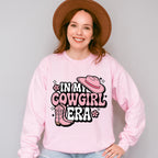 In My Cowgirl Era Pink Boots And Hat - Cowgirl Unisex Crewneck T-Shirt Sweatshirt Hoodie