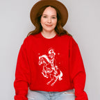 Cool Cowgirl Riding - Cowgirl Unisex Crewneck T-Shirt Sweatshirt Hoodie
