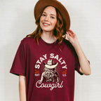 Stay Salty Cowgirl Matt 5:13 - Cowgirl Unisex Crewneck T-Shirt Sweatshirt Hoodie