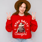 Stay Salty Cowgirl Matt 5:13 - Cowgirl Unisex Crewneck T-Shirt Sweatshirt Hoodie