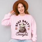 Stay Salty Cowgirl Matt 5:13 - Cowgirl Unisex Crewneck T-Shirt Sweatshirt Hoodie
