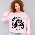Unbothered Cowgirl - Cowgirl Unisex Crewneck T-Shirt Sweatshirt Hoodie
