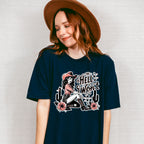 The Hell I Won't Flowers - Cowgirl Unisex Crewneck T-Shirt Sweatshirt Hoodie