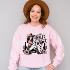 The Hell I Won't Flowers - Cowgirl Unisex Crewneck T-Shirt Sweatshirt Hoodie