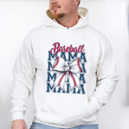 Baseball Mama Ribbon Blue Design - Baseball Unisex Crewneck T-Shirt Sweatshirt Hoodie